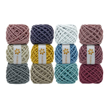 Cargar imagen en el visor de la galería, Kit Hilaza Algodón 3mm Makrama Colores Varios 3pz