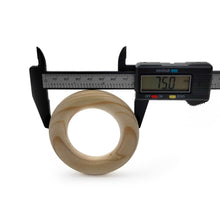 Cargar imagen en el visor de la galería, Aros de Madera 7.5cm Makrama 10pz