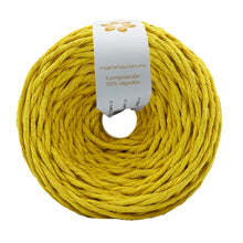 Cargar imagen en el visor de la galería, Hilaza Algodón 3mm Makrama 100m Amarillo Canario