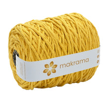 Cargar imagen en el visor de la galería, Hilaza Algodón 4mm Makrama 1kg Amarillo Mango