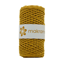 Cargar imagen en el visor de la galería, Cuerda Algodón 2mm Makrama 100m Amarillo Mantequilla
