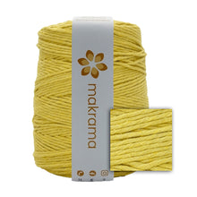 Cargar imagen en el visor de la galería, Hilaza Algodón 3mm Makrama 1kg Amarillo Mantequilla