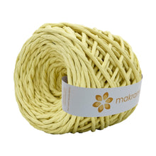 Cargar imagen en el visor de la galería, Hilaza Algodón 4mm Makrama 500gr Amarillo Pastel
