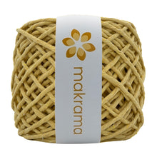 Cargar imagen en el visor de la galería, Hilaza Algodón 4mm Makrama 500gr Amarillo Vainilla