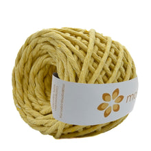Cargar imagen en el visor de la galería, Hilaza Algodón Mini 4mm Makrama 150gr Amarillo Vainilla