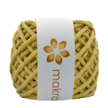 Cargar imagen en el visor de la galería, Hilaza Algodón Mini 4mm Makrama 150gr Amarillo Vainilla
