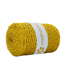 Cargar imagen en el visor de la galería, Cuerda Algodón 2mm Makrama 500gr Amarillo