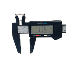 Cargar imagen en el visor de la galería, Aros de Metal para Llavero 2cm Makrama Plateado 5pz