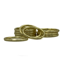 Cargar imagen en el visor de la galería, Aros de Metal 1.5 pulgadas Makrama Dorado 10pz