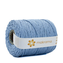 Cargar imagen en el visor de la galería, Hilaza Algodón 3mm Makrama 1kg Azul Bebé