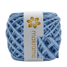 Cargar imagen en el visor de la galería, Hilaza Algodón 3mm Makrama 100m Azul Bebé