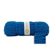 Cargar imagen en el visor de la galería, Cuerda Algodón 4mm Makrama Azul Capri