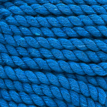 Cargar imagen en el visor de la galería, Cuerda Algodón 4mm Makrama Azul Capri