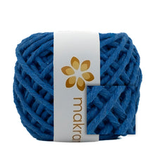 Cargar imagen en el visor de la galería, Hilaza Algodón Mini 3mm Makrama 150gr Azul Capri