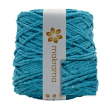Cargar imagen en el visor de la galería, Hilaza Algodón 4mm Makrama 1kg Azul Cian