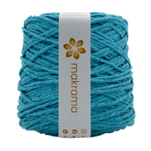 Cargar imagen en el visor de la galería, Hilaza Algodón 4mm Makrama 1kg Azul Cian