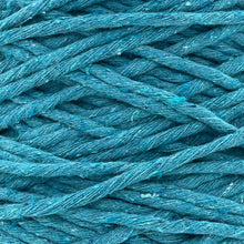 Cargar imagen en el visor de la galería, Hilaza Algodón 4mm Makrama 1kg Azul Cian
