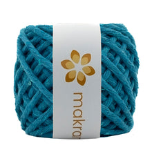 Cargar imagen en el visor de la galería, Hilaza Algodón Mini 4mm Makrama 150gr Azul Cian