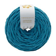 Cargar imagen en el visor de la galería, Hilaza Algodón 4mm Makrama 500gr Azul Cian