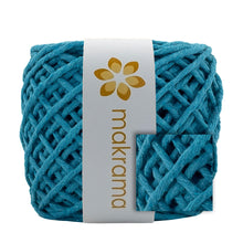 Cargar imagen en el visor de la galería, Hilaza Algodón 4mm Makrama 500gr Azul Cian
