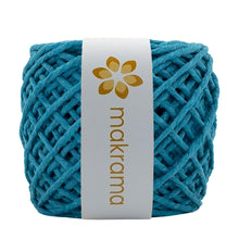 Cargar imagen en el visor de la galería, Hilaza Algodón 4mm Makrama 500gr Azul Cian