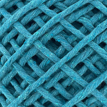 Cargar imagen en el visor de la galería, Hilaza Algodón 4mm Makrama 500gr Azul Cian