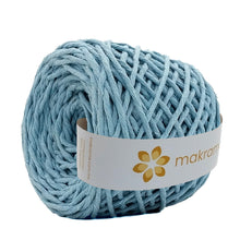 Cargar imagen en el visor de la galería, Hilaza Algodón 4mm Makrama 500gr Azul Cielo