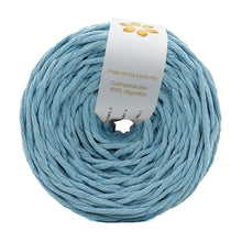 Cargar imagen en el visor de la galería, Hilaza Algodón 4mm Makrama 500gr Azul Cielo