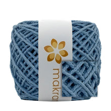 Cargar imagen en el visor de la galería, Cuerda Algodón Mini 2mm Makrama 150gr Azul Claro