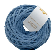 Cargar imagen en el visor de la galería, Hilaza Algodón Mini 3mm Makrama 150gr Azul Claro