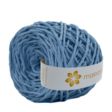 Cargar imagen en el visor de la galería, Hilaza Algodón 3mm Makrama 100m Azul Claro