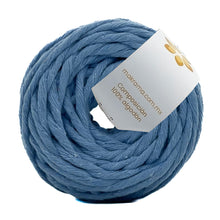 Cargar imagen en el visor de la galería, Hilaza Algodón Mini 4mm Makrama 150gr Azul Claro