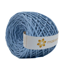 Cargar imagen en el visor de la galería, Hilaza Algodón 4mm Makrama 500gr Azul Claro