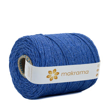 Cargar imagen en el visor de la galería, Cuerda Algodón 2mm Makrama 1kg Azul Cobalto
