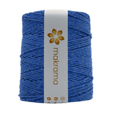 Cargar imagen en el visor de la galería, Cuerda Algodón 2mm Makrama 1kg Azul Cobalto