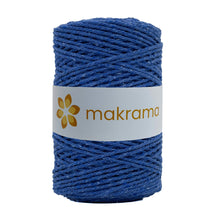 Cargar imagen en el visor de la galería, Cuerda Algodón 2mm Makrama 500gr Azul Cobalto