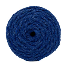 Cargar imagen en el visor de la galería, Cuerda Algodón 2mm Makrama 100m Azul Cobalto