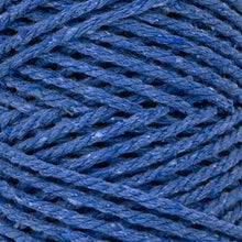 Cargar imagen en el visor de la galería, Cuerda Algodón 2mm Makrama 100m Azul Cobalto