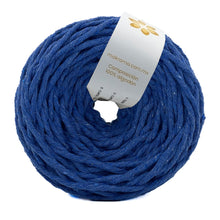 Cargar imagen en el visor de la galería, Hilaza Algodón 3mm Makrama 100m Azul Cobalto