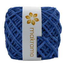 Cargar imagen en el visor de la galería, Hilaza Algodón 3mm Makrama 100m Azul Cobalto