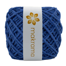 Cargar imagen en el visor de la galería, Hilaza Algodón 3mm Makrama 100m Azul Cobalto