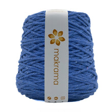 Cargar imagen en el visor de la galería, Hilaza Algodón 4mm Makrama 1kg Azul Cobalto