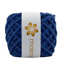 Cargar imagen en el visor de la galería, Hilaza Algodón Mini 4mm Makrama 150gr Azul Cobalto