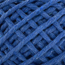 Cargar imagen en el visor de la galería, Hilaza Algodón Mini 4mm Makrama 150gr Azul Cobalto