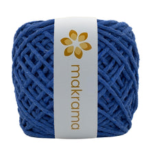 Cargar imagen en el visor de la galería, Hilaza Algodón 4mm Makrama 500gr Azul Cobalto