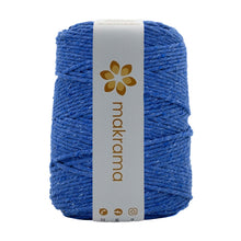 Cargar imagen en el visor de la galería, Hilaza Algodón 3mm Makrama 1kg Azul Cobalto