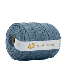Cargar imagen en el visor de la galería, Hilaza Algodón 3mm Makrama 1kg Azul Grisáceo