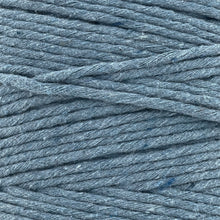 Cargar imagen en el visor de la galería, Hilaza Algodón 3mm Makrama 1kg Azul Grisáceo