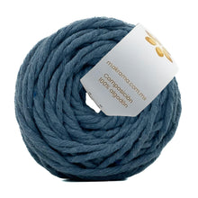 Cargar imagen en el visor de la galería, Hilaza Algodón Mini 3mm Makrama 150gr Azul Grisáceo
