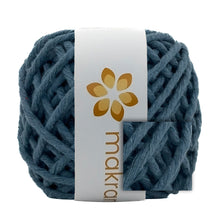 Cargar imagen en el visor de la galería, Hilaza Algodón Mini 3mm Makrama 150gr Azul Grisáceo